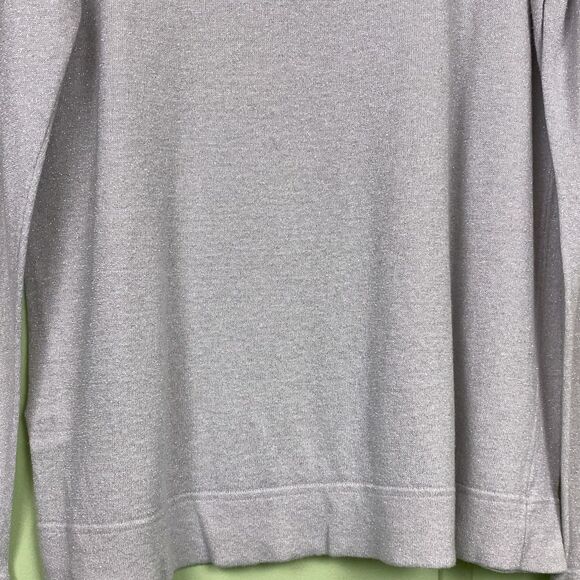 Banana Republic Factory Linen Metallic Long Sleeve Top - Picture 5 of 8